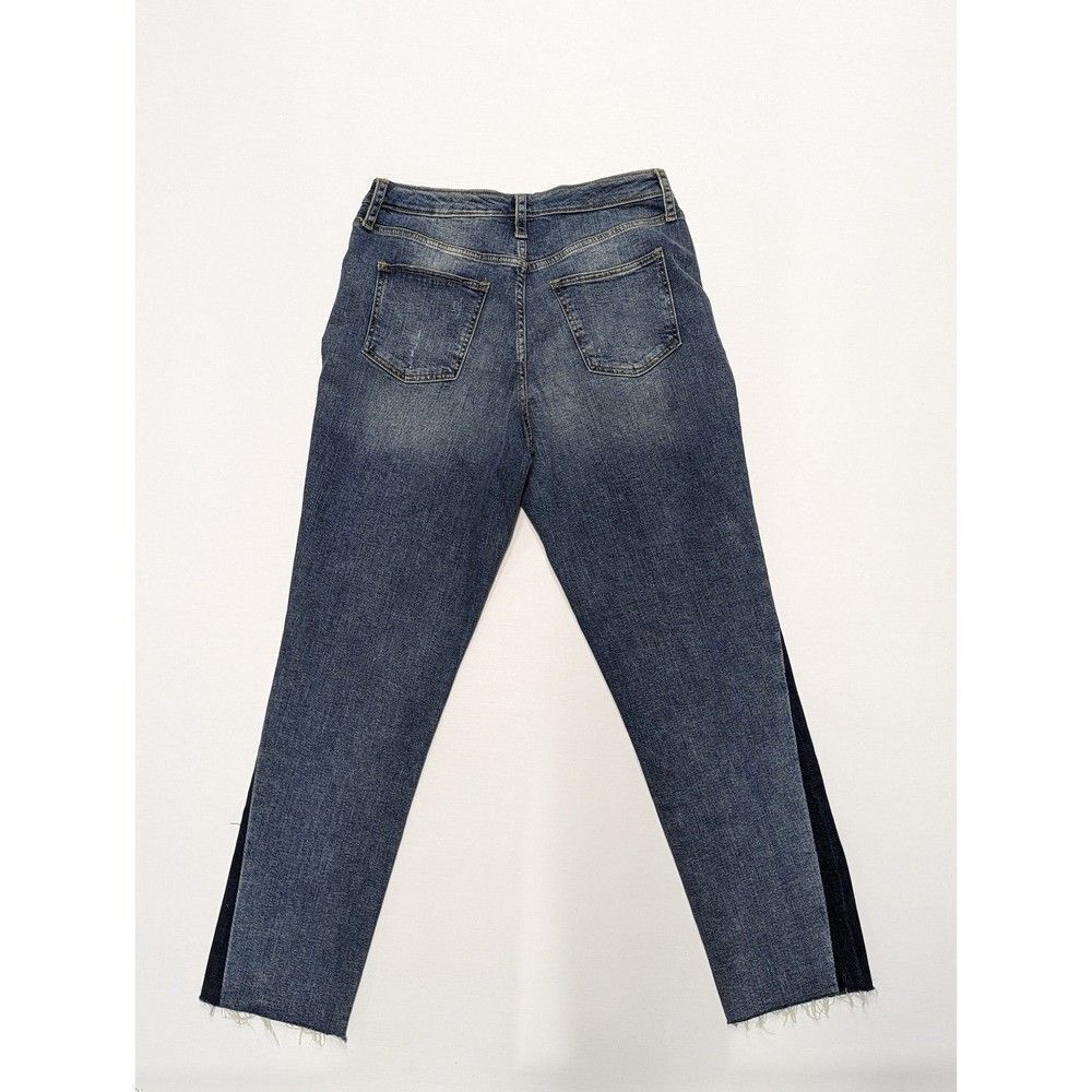 Universal Thread Women's Size 12 R High Rise Straight Color Block Jeans - Picture 5 of 12